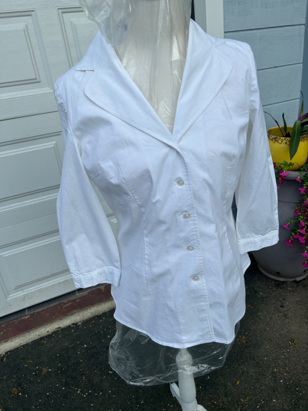 Spenser Jeremy White Button-Down Women's Shirt